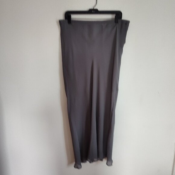 Ladies SZ L J Crew Gwyneth Storm Cloud Chiffon Skirt - Picture 1 of 4